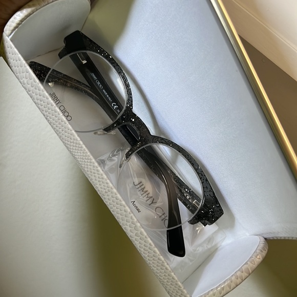 NWOT Jimmy Choo 151 glitter eyeglasses. - Picture 3 of 10